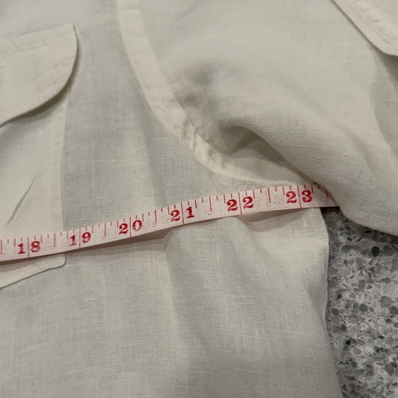 Billy Reid Men’s White Button-Up Shirt 2 Pocket Large - Picture 5 of 7